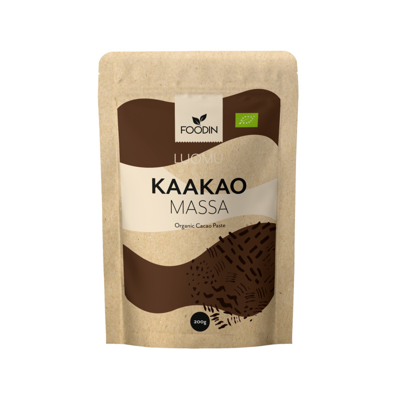 Foodin kaakaomassa luomu & raaka 200g