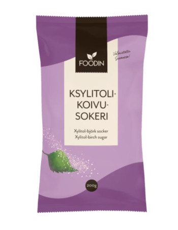 Foodin koivusokeri (ksylitoli) 200g