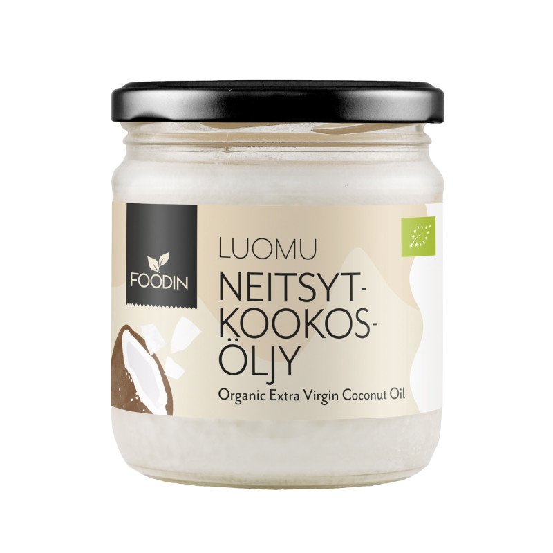Foodin luomu neitsytkookosöljy 400ml 