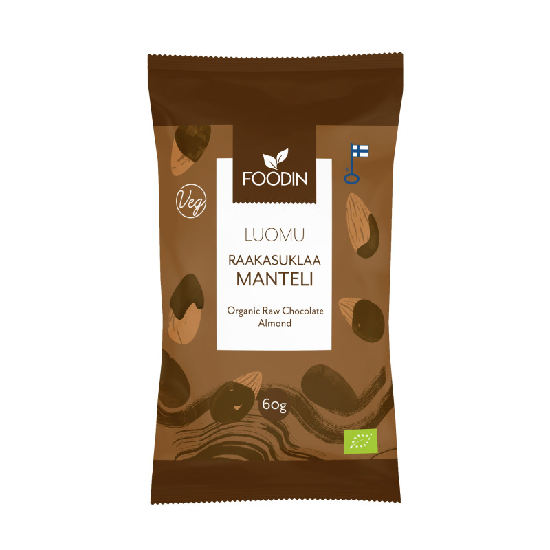 Foodin raakasuklaamanteli luomu 60g