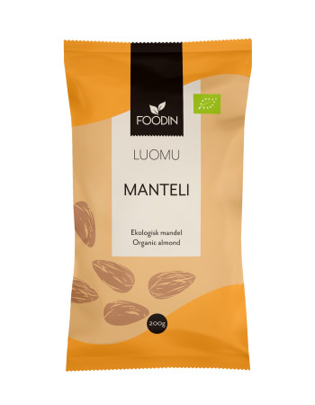 Foodin manteli 200g luomu