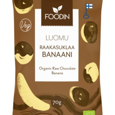 Foodin - Raakasuklaabanaani luomu 70g