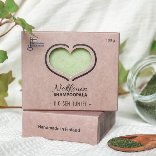 Catteco Nokkonen Shampoopala normaalit ja rasvoittuvat hiukset 100g 