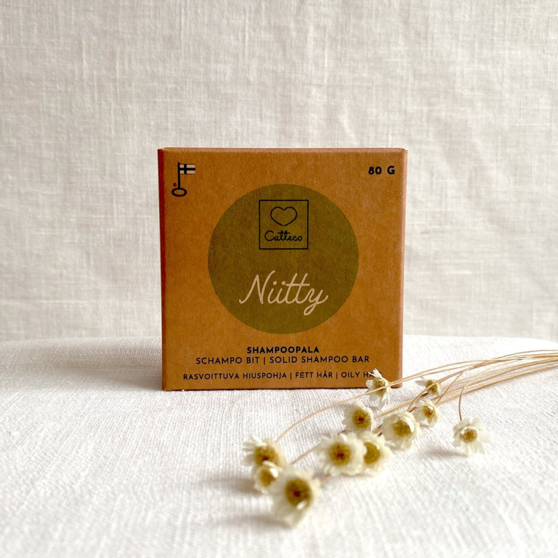 Catteco Shampoopala Niitty rasvoittuvat hiukset 80g