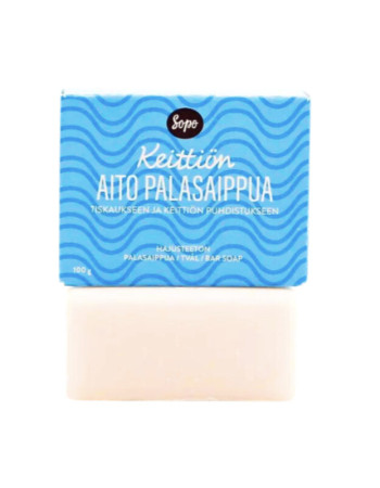 Sopo Soap Keittiön Hajusteeton Aito Palasaippua 100g
