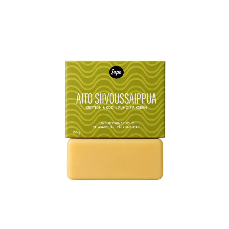 Sopo Aito Siivoussaippua Lime-Sitruunaruoho 100g