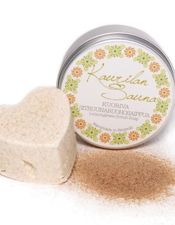 Kaurilan Sauna Kuoriva Sitruunaruohosaippua 110g