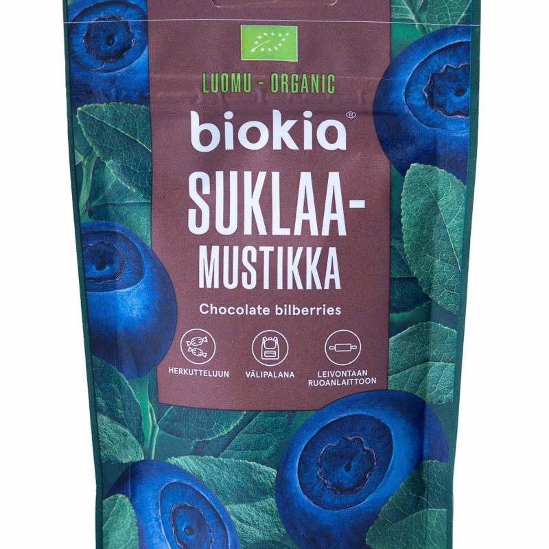 Biokia suklaamustikka 75g luomu