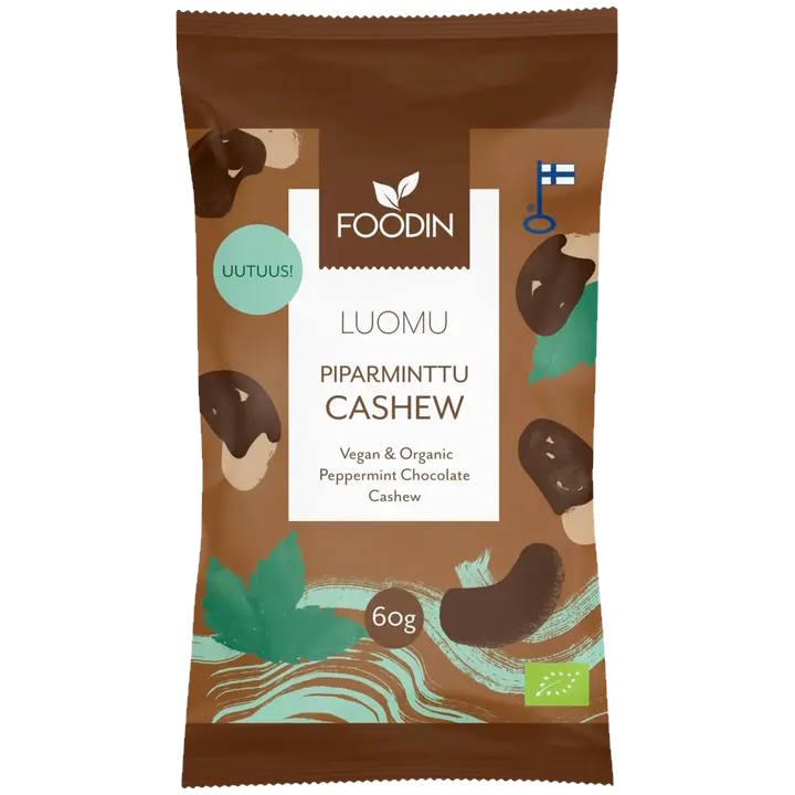 Foodin piparminttusuklaacashew luomu 60g