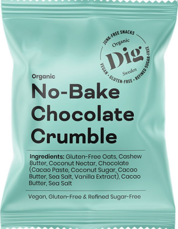 Dig suklaacrumble raaka luomu gluteeniton 35g