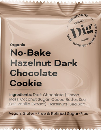Dig Hasselpähkinä-tumma suklaakeksi 30 g, Dig