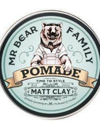 Mr Bear Family Hiusvaha Pomada Matt Clay 100g