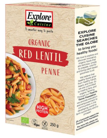 Explore cuisine Punainen linssipenne 250g luomu