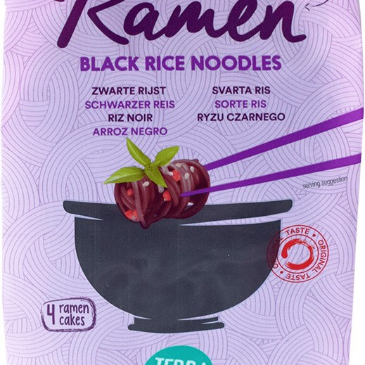 Ramen-nuudeli, musta riisi 280 g, TerraSana