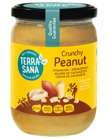 Terrasana maapähkinävoi crunchy luomu 500g