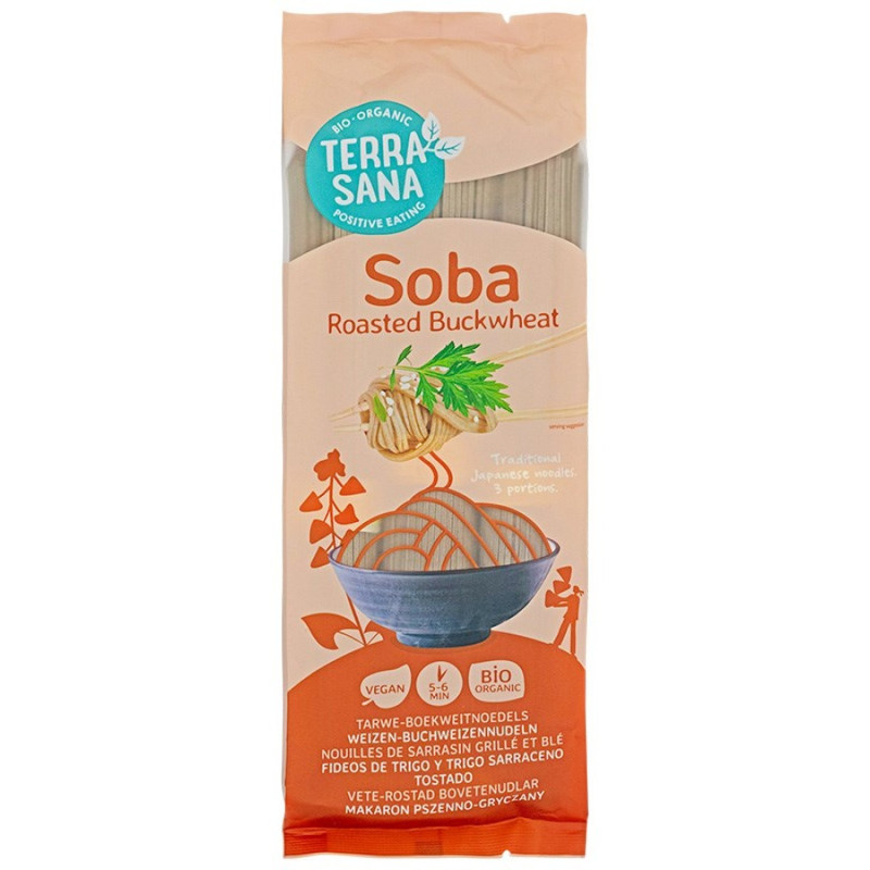 TerraSana Soba-tattarinuudeli, paahdettu 250g