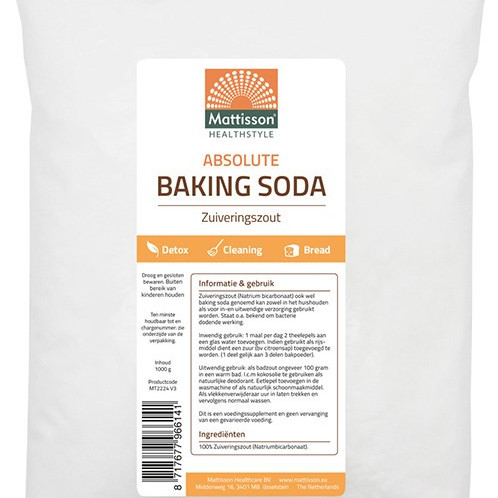 Mattisson Sooda 1kg ruokasooda, alumiiniton