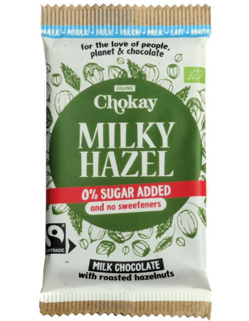 Chokay Maitosuklaa hasselpähkinä sokeriton 70g