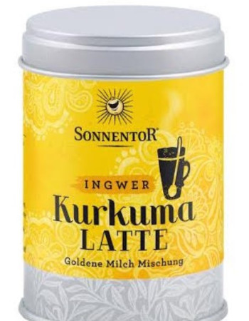 Sonnentor inkivääri kurkumalatte metallipurkki luomu 60g