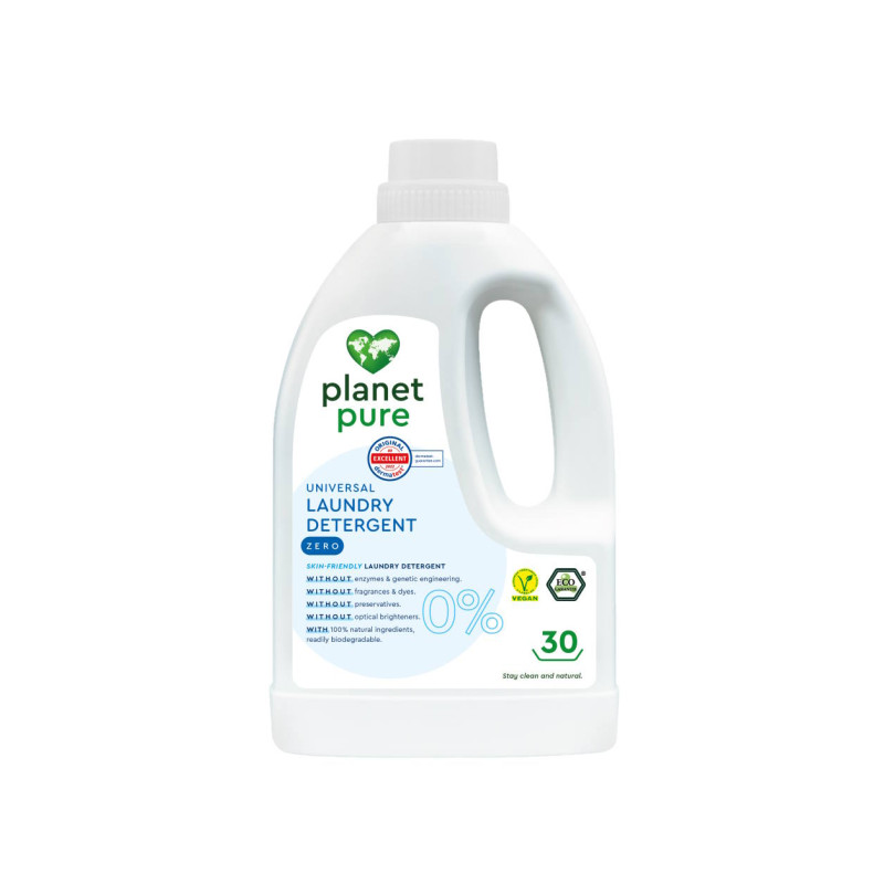 Planet Pure Pyykinpesuneste hajusteeton 1,50 l