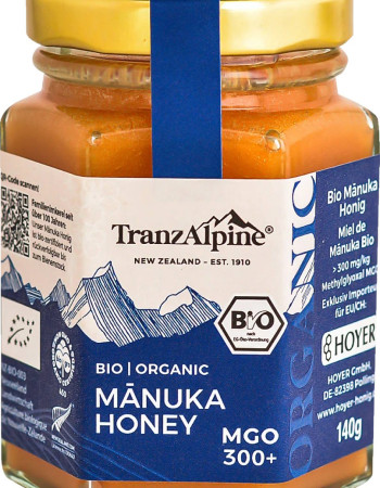 TranzAlpine Luomu Manuka Hunaja MGO 300+, 140g