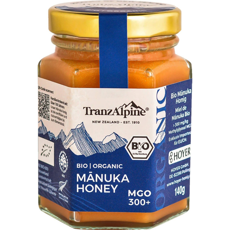TranzAlpine Luomu Manuka Hunaja MGO 300+, 140g