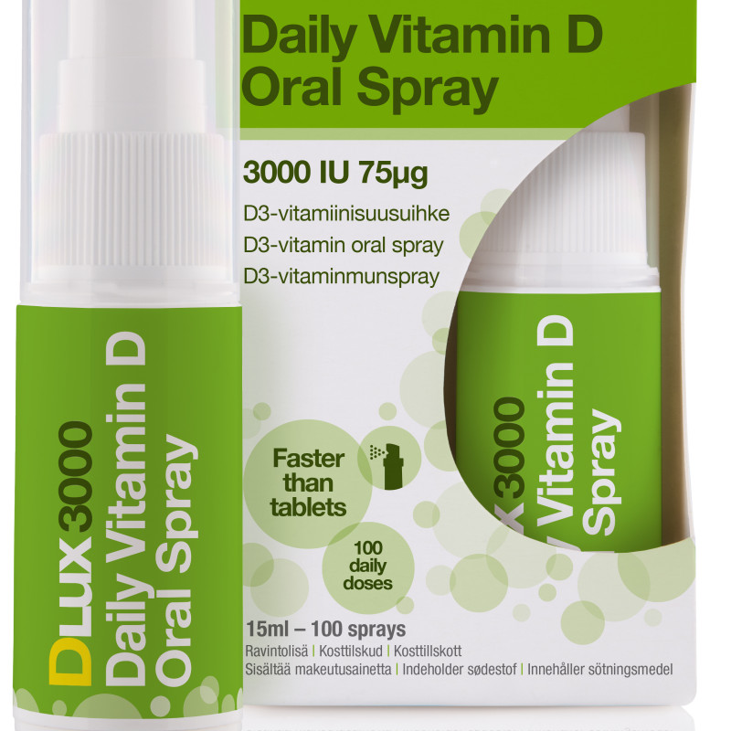 Nordic Health DLux3000 D-vitamiinisuihke 75mcg 15ml