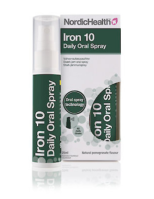 Nordic Health Iron 10 Daily Oral Spray Vahva rautasuihke