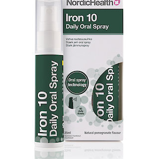 Nordic Health Iron 10 Daily Oral Spray Vahva rautasuihke